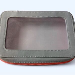 Stylish Gray and Orange Makeup Case